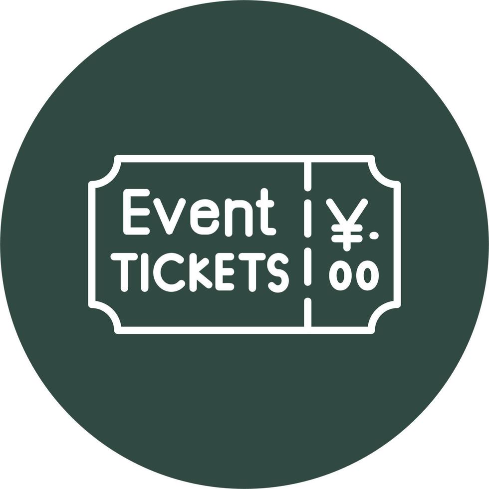 evenement ticket vector icoon