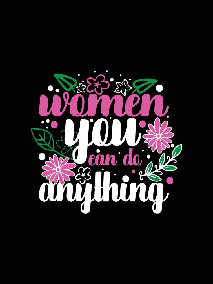 Internationale vrouwen stickers belettering typografie t-shirt ontwerp vector