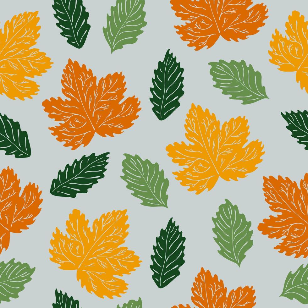 herfstbladeren naadloze patroon vector