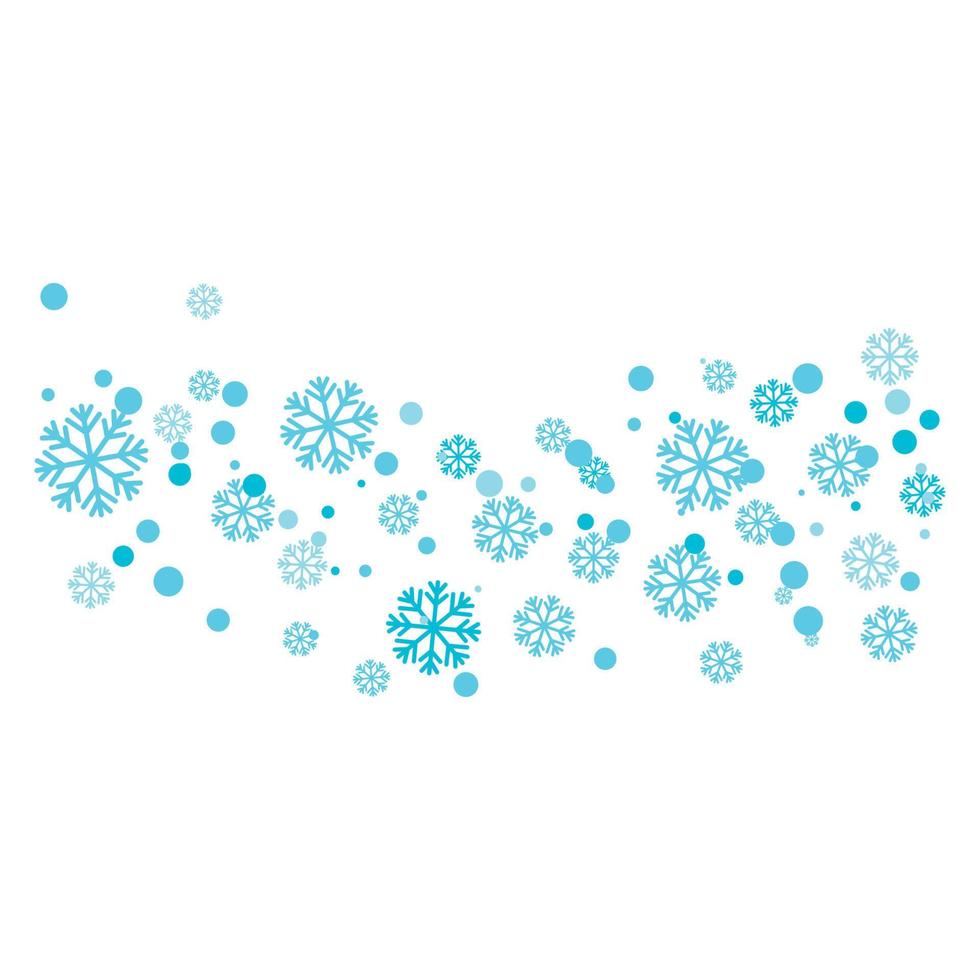 sneeuwvlokken stijl ontwerp illustratie vector