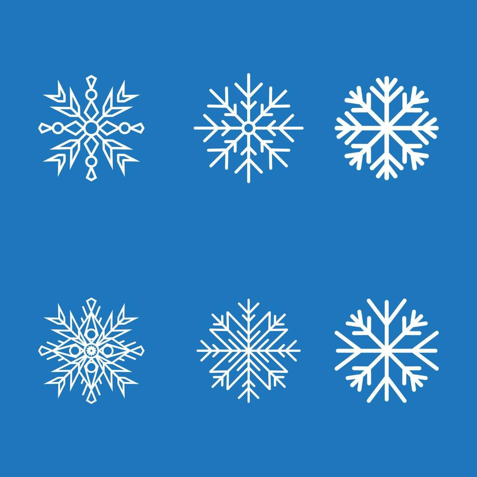 sneeuwvlokken stijl ontwerp illustratie vector