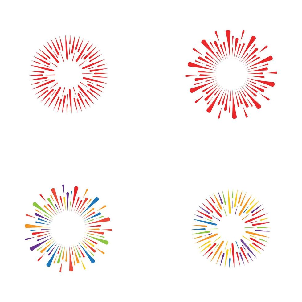 vuurwerk vector illustratie