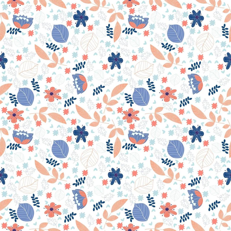 eigentijds bloemen naadloos patroon vector