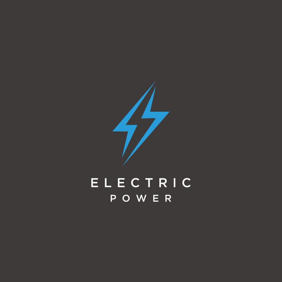 elektrisch energie bliksem bout snel logo ontwerp icoon vector sjabloon