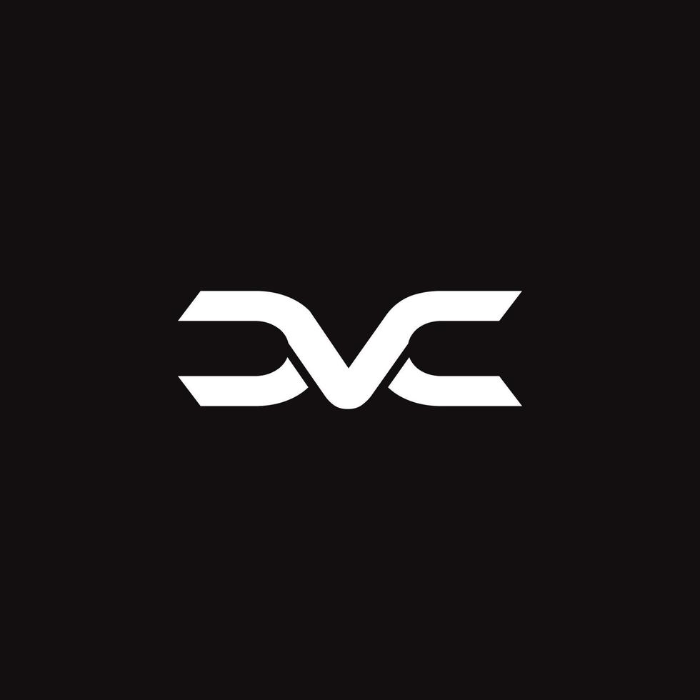 vector abstract eerste brief dvc logo ontwerp concept