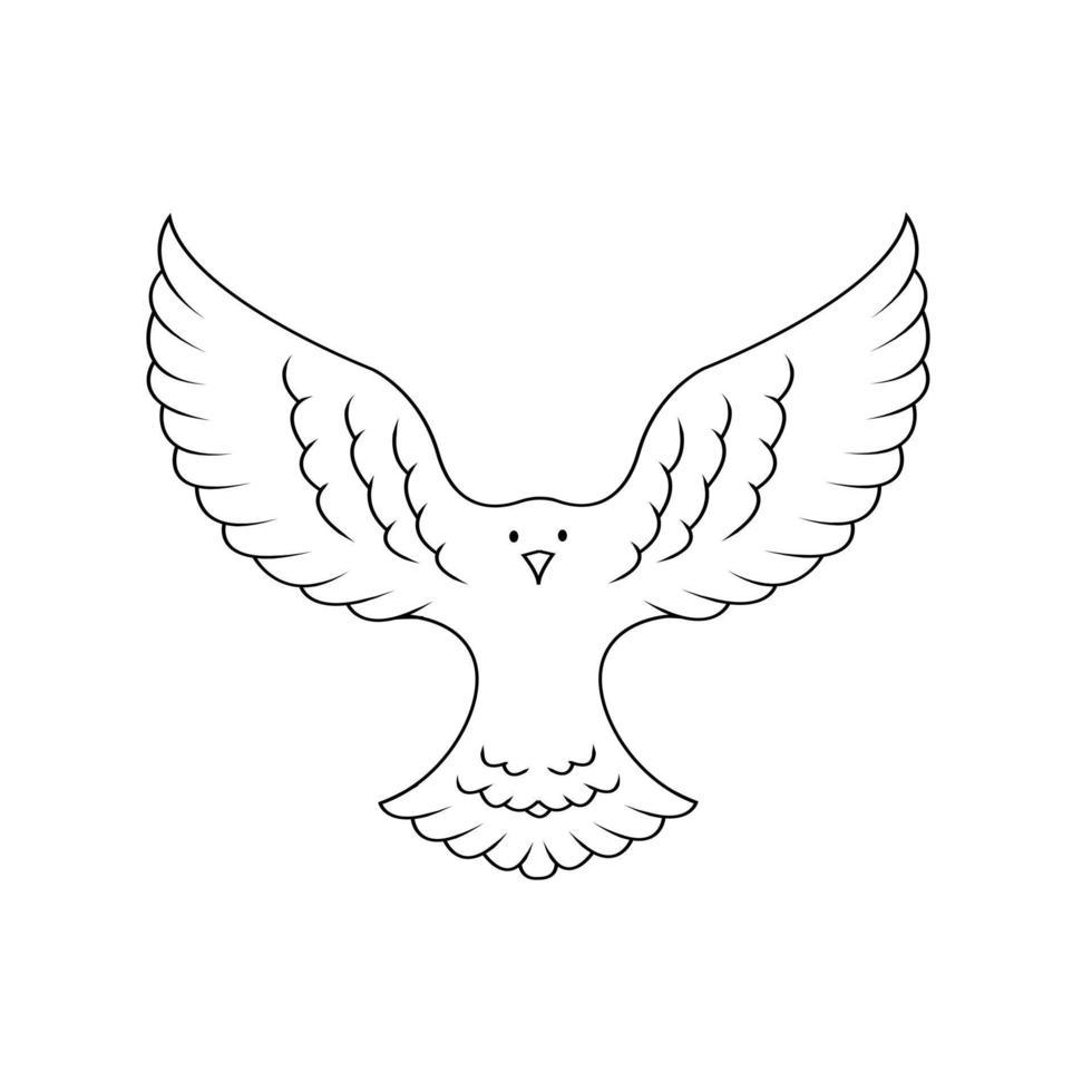 vrede duif symbool illustratie ontwerp vector