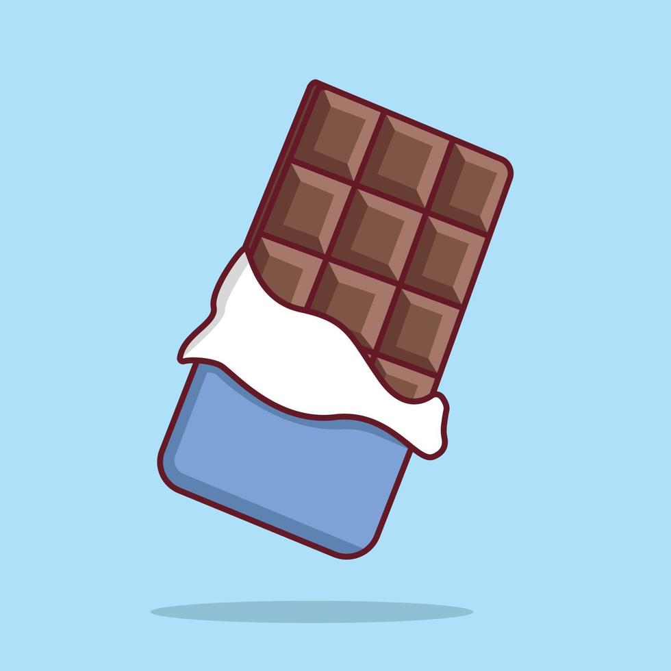 vrij vector icoon chocola bar tekenfilm illustratie