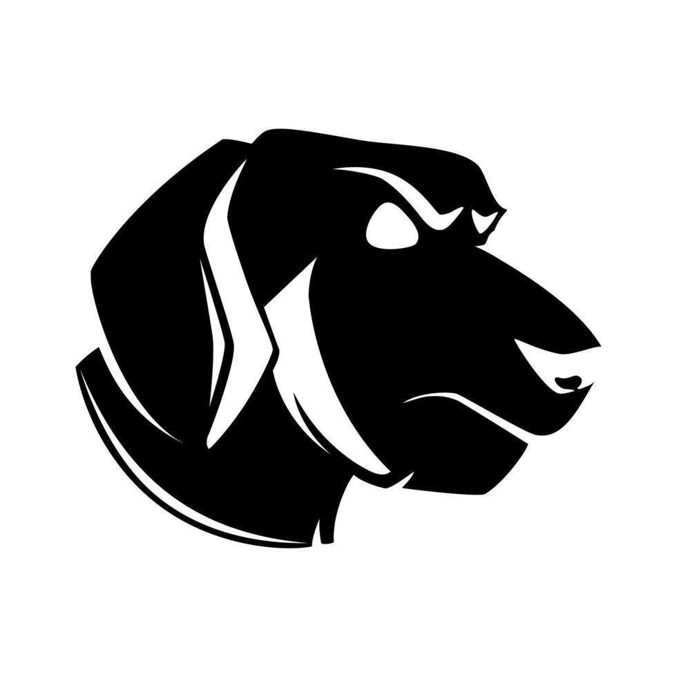 hond hoofd symbool illustratie ontwerp vector