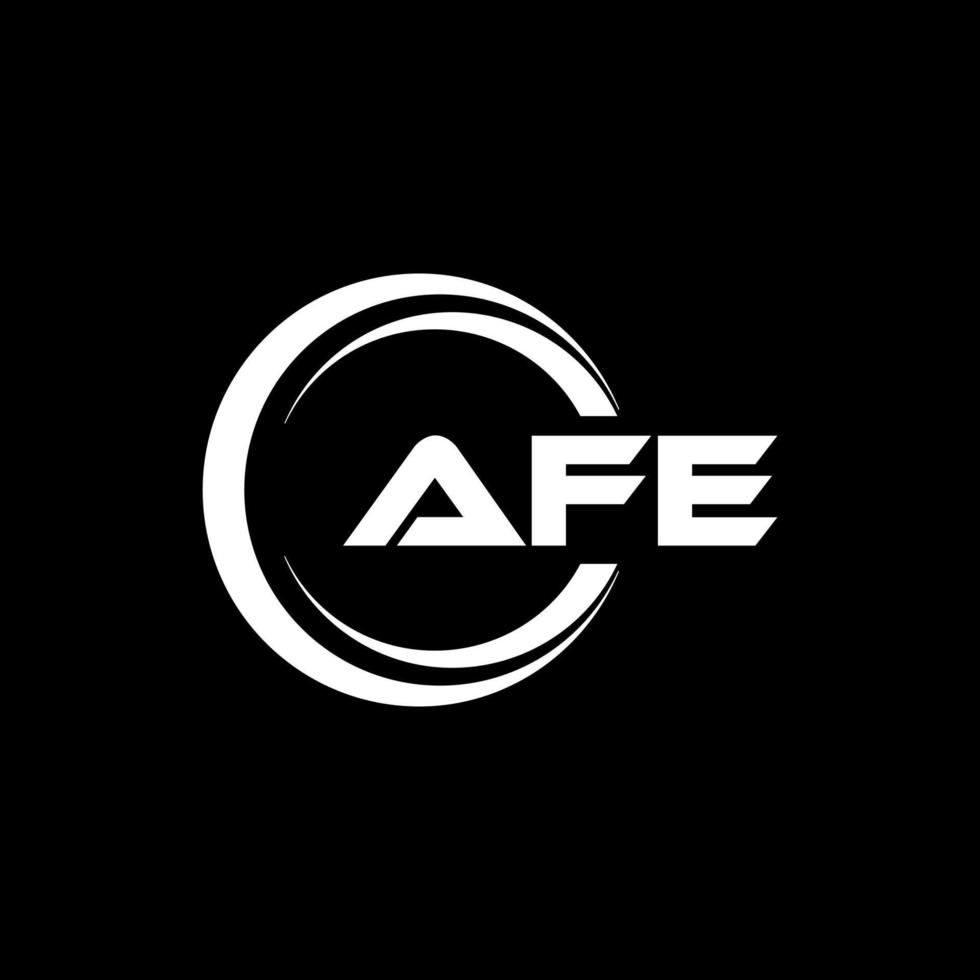 afe brief logo ontwerp in illustratie. vector logo, schoonschrift ontwerpen voor logo, poster, uitnodiging, enz.