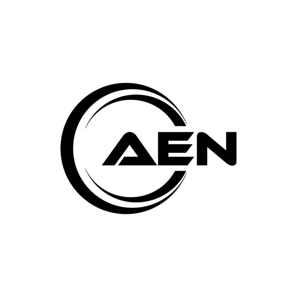 aen brief logo ontwerp in illustratie. vector logo, schoonschrift ontwerpen voor logo, poster, uitnodiging, enz.