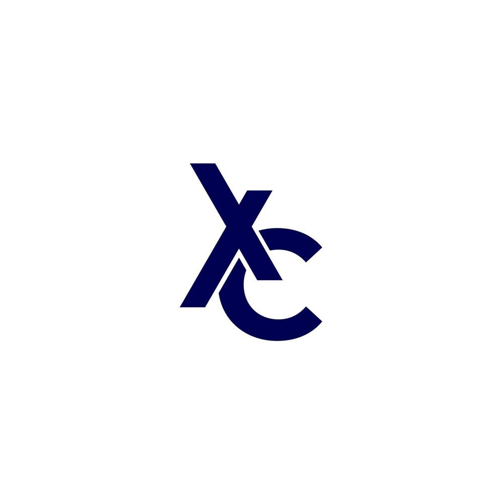 xc monogram vector logo op white.eps