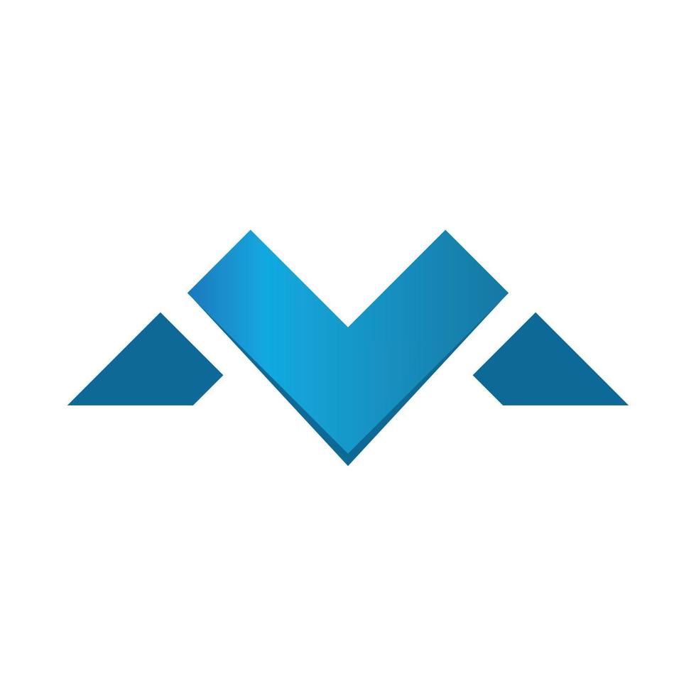 m logo merk, symbool, ontwerp, grafisch, minimalistisch.logo vector