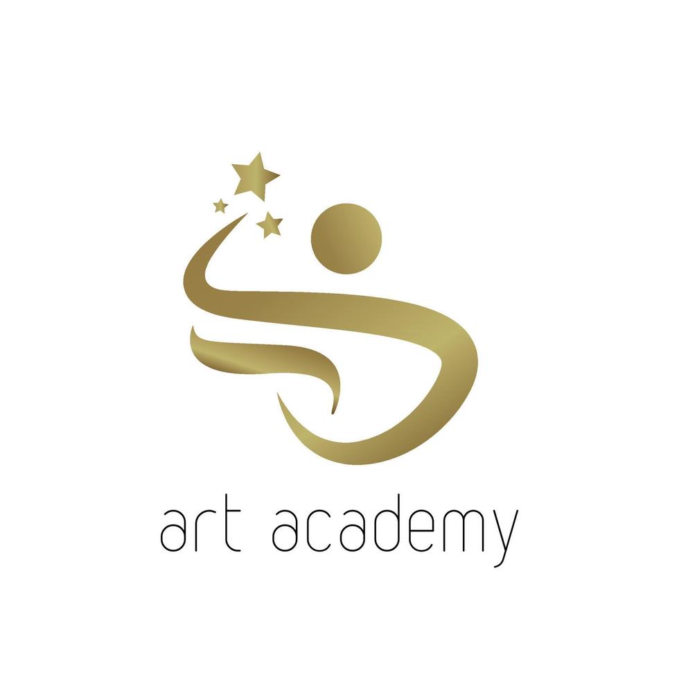 kunst academie logo4 merk, symbool, ontwerp, grafisch, minimalistisch.logo vector