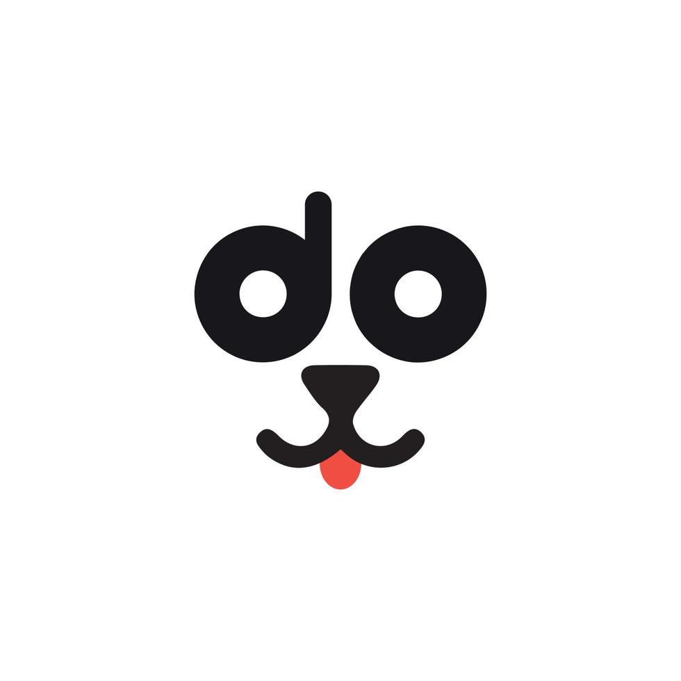 hond logo merk, symbool, ontwerp, grafisch, minimalistisch.logo vector