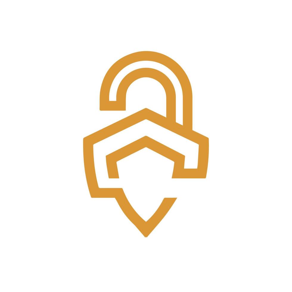 slot logo, veiligheid icoon silhouet, Open slot vector
