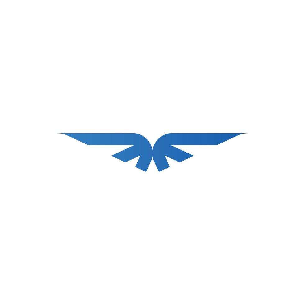 modern blauw adelaar logo ontwerp vogel logo ontwerpmodern zakelijk, abstract brief logo vector