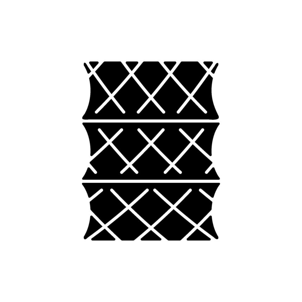 fish trap zwart glyph pictogram vector