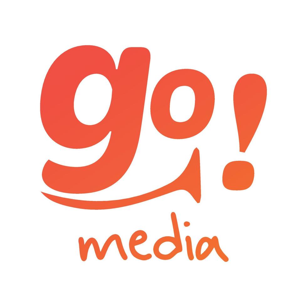 gomedia merk, symbool, ontwerp, grafisch, minimalistisch.logo vector