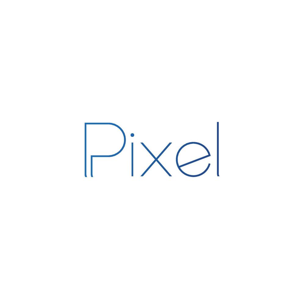 pixel logo merk, symbool, ontwerp, grafisch, minimalistisch.logo vector