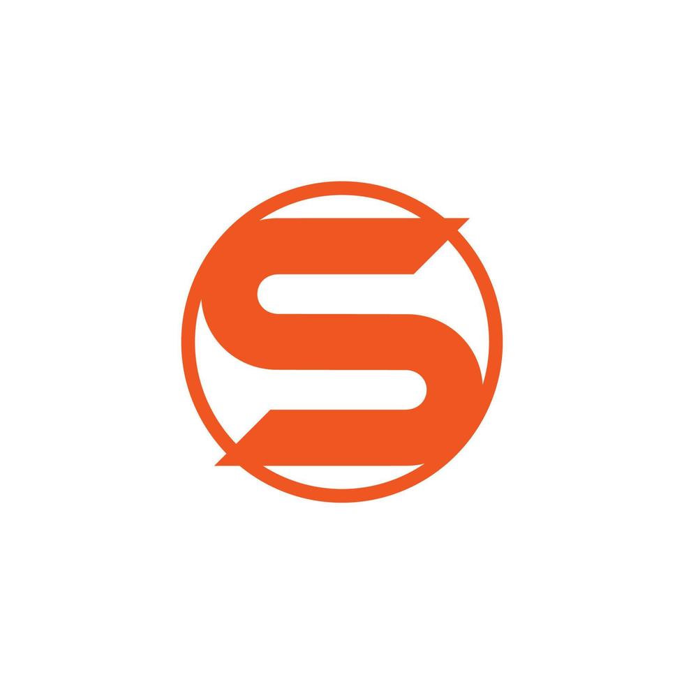 s logo oranje kleur icoon voor spelers ontwerp, grafisch, minimalistisch.logo vector