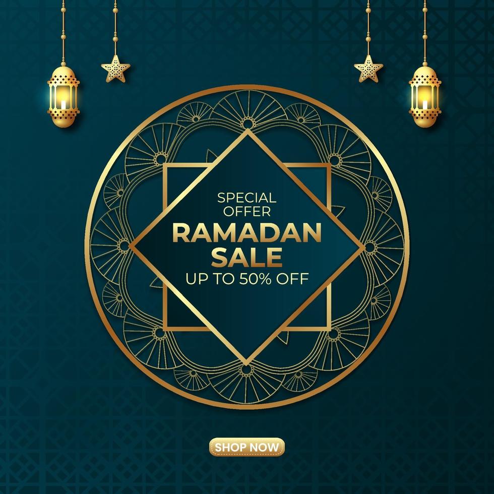 ramadan verkoop advertenties bannerontwerp vector