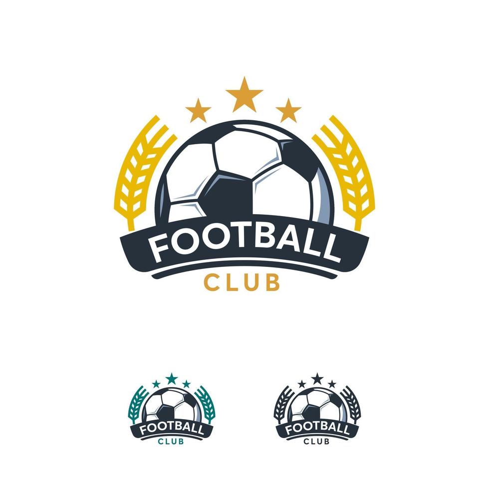 voetbal sport logo ontwerpen badge vector sjabloon, professionele voetbal sport badge logo