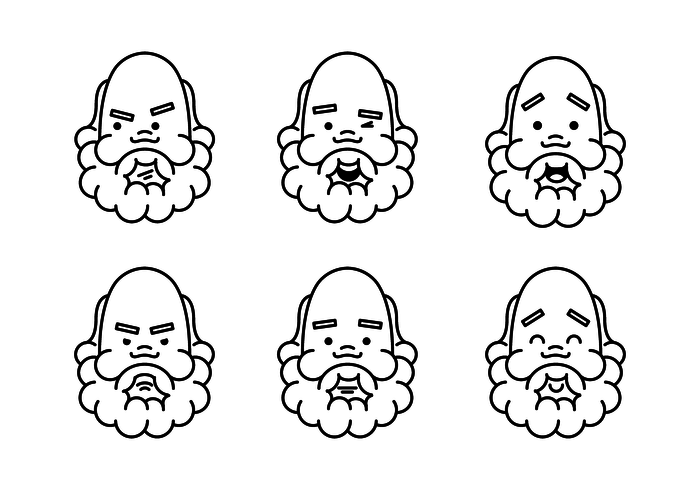 socrates faces vectors