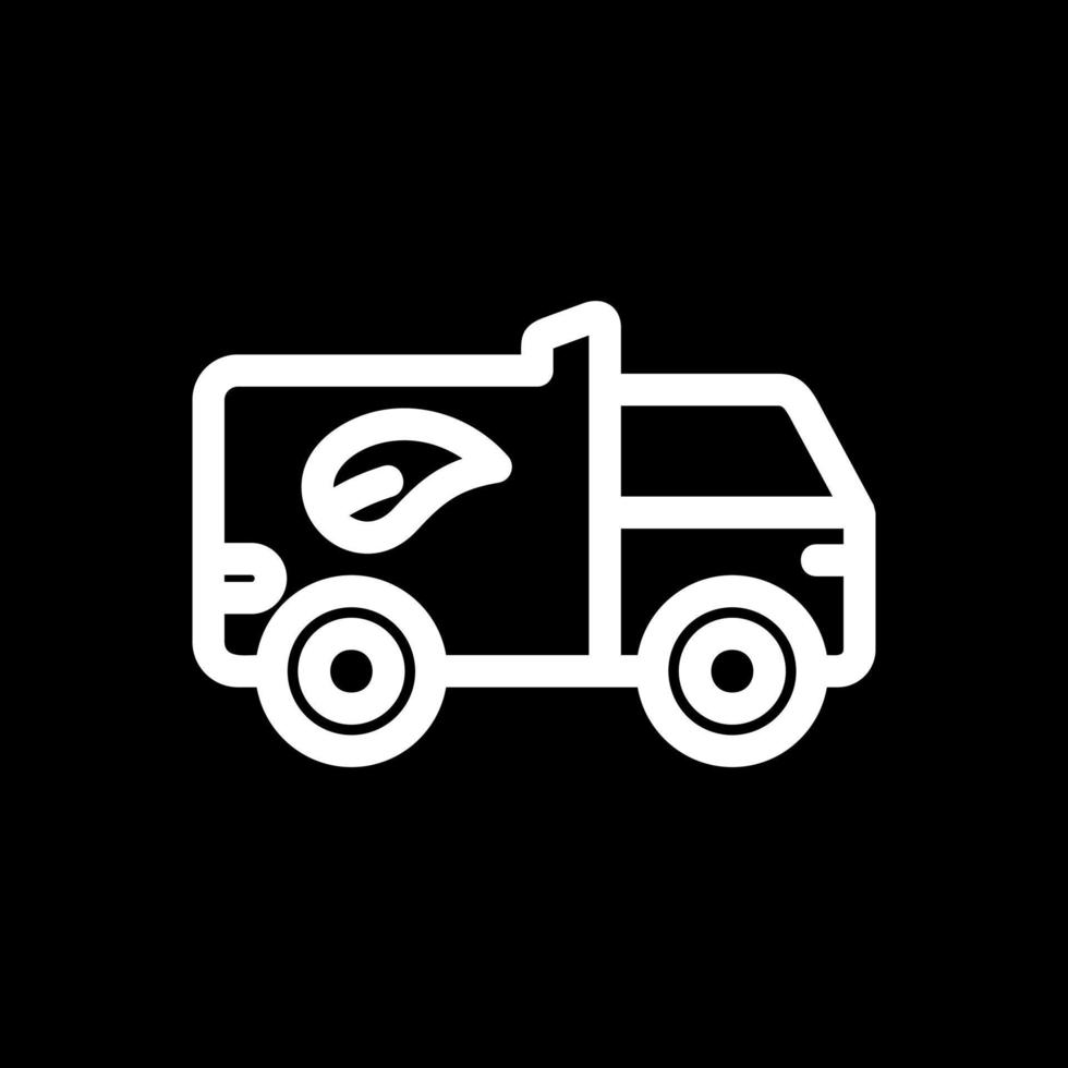 eco vrachtauto vector icoon ontwerp