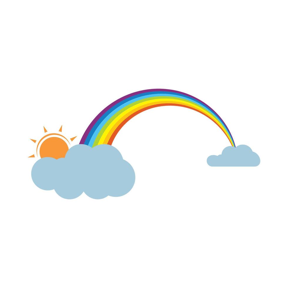 regenboog logo icoon vector sjabloon