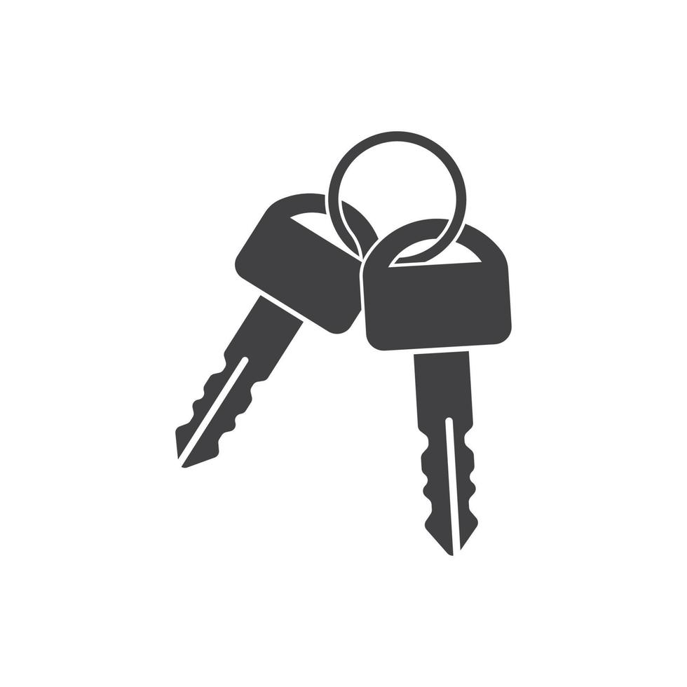 sleutel logo icoon vetor illustratie ontwerp vector