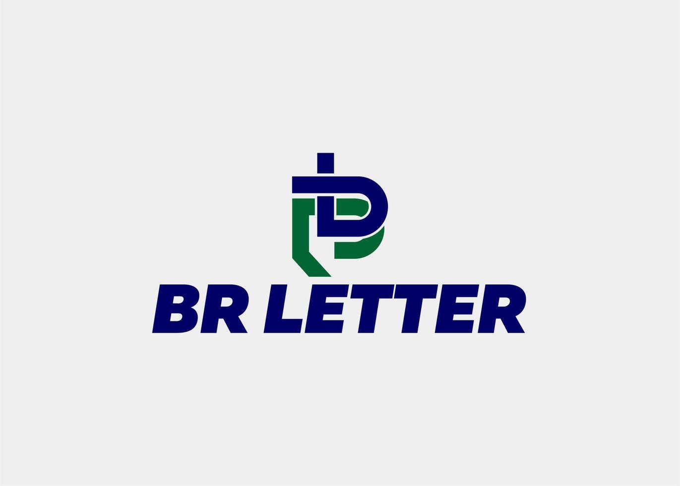 logo br brief bedrijf naam vector