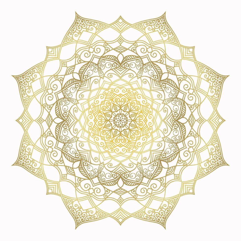 hand- getrokken circulaire bloemen mandala patroon voor henna, mehndi, tatoeëren, decoratie. decoratief ornament in etnisch oosters stijl. schets tekening hand- trek vector anti stress