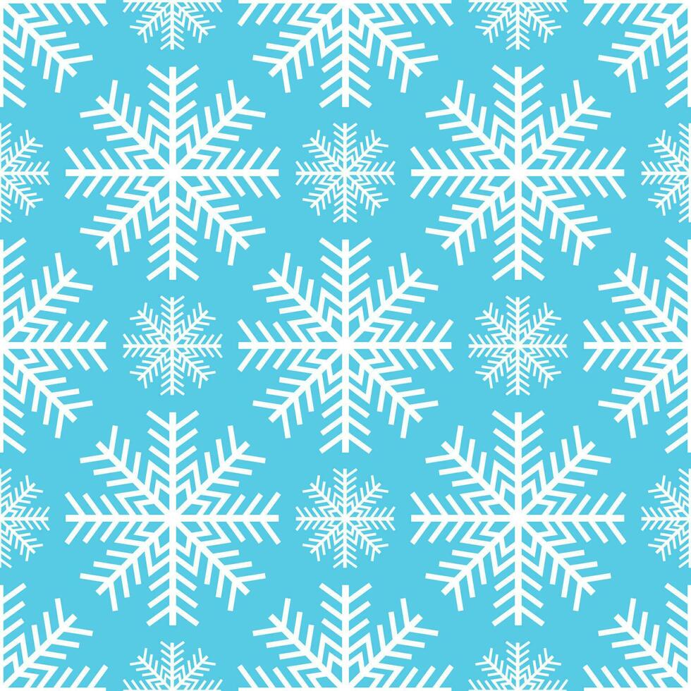 winter achtergrond. abstract sneeuwvlok naadloos patroon. vector