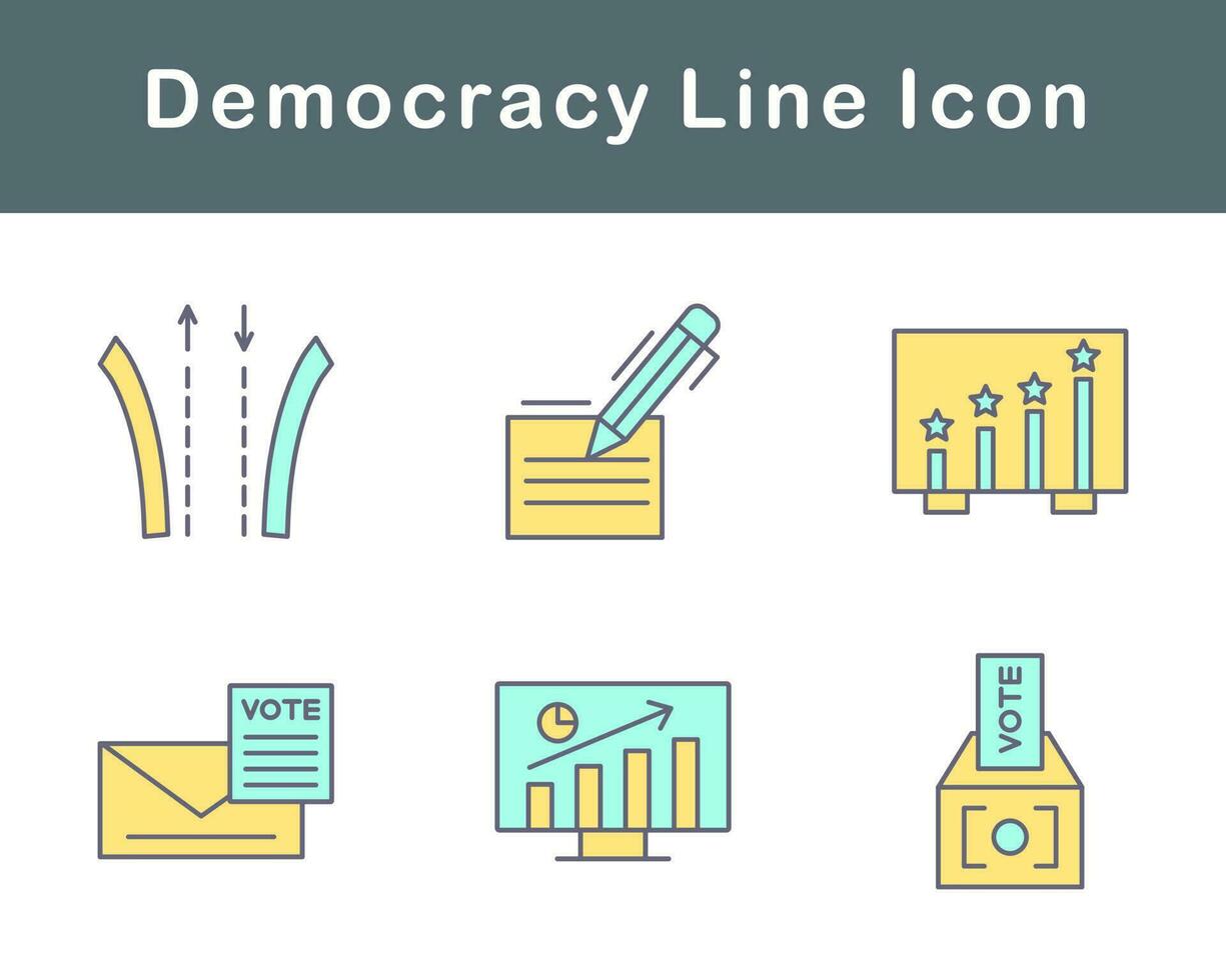 democratie vector icoon reeks