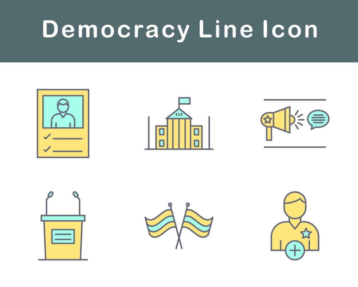 democratie vector icoon reeks