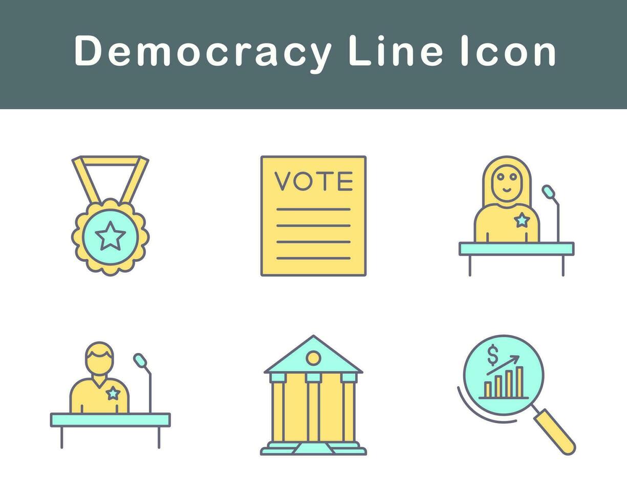 democratie vector icoon reeks