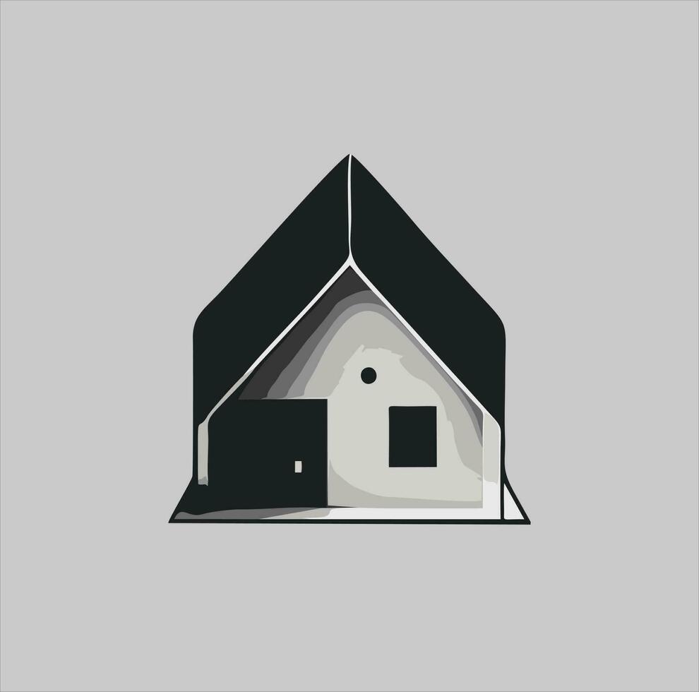 architect logo ontwerp sjabloon, gemakkelijk logo met abstract en minimalistische vorm stijl vector