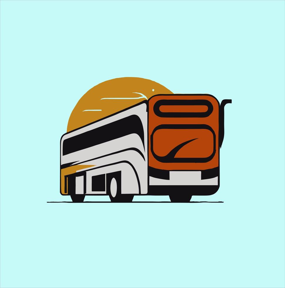 bus icoon set. bus vector icoon, bus vervoer logo Aan geel achtergrond