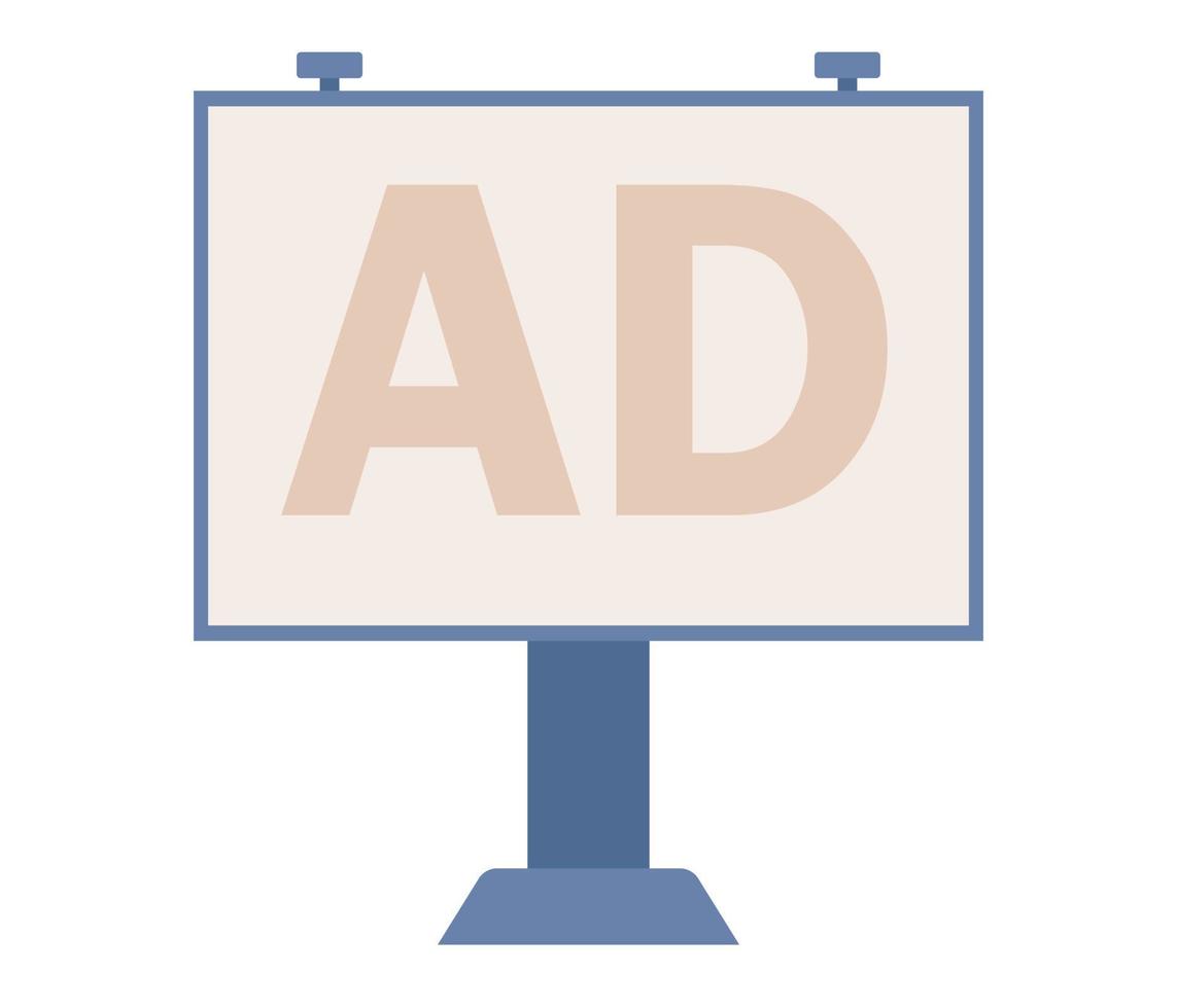 aanplakbord icoon. reclame teken. advertentie banier concept. vector vlak illustratie