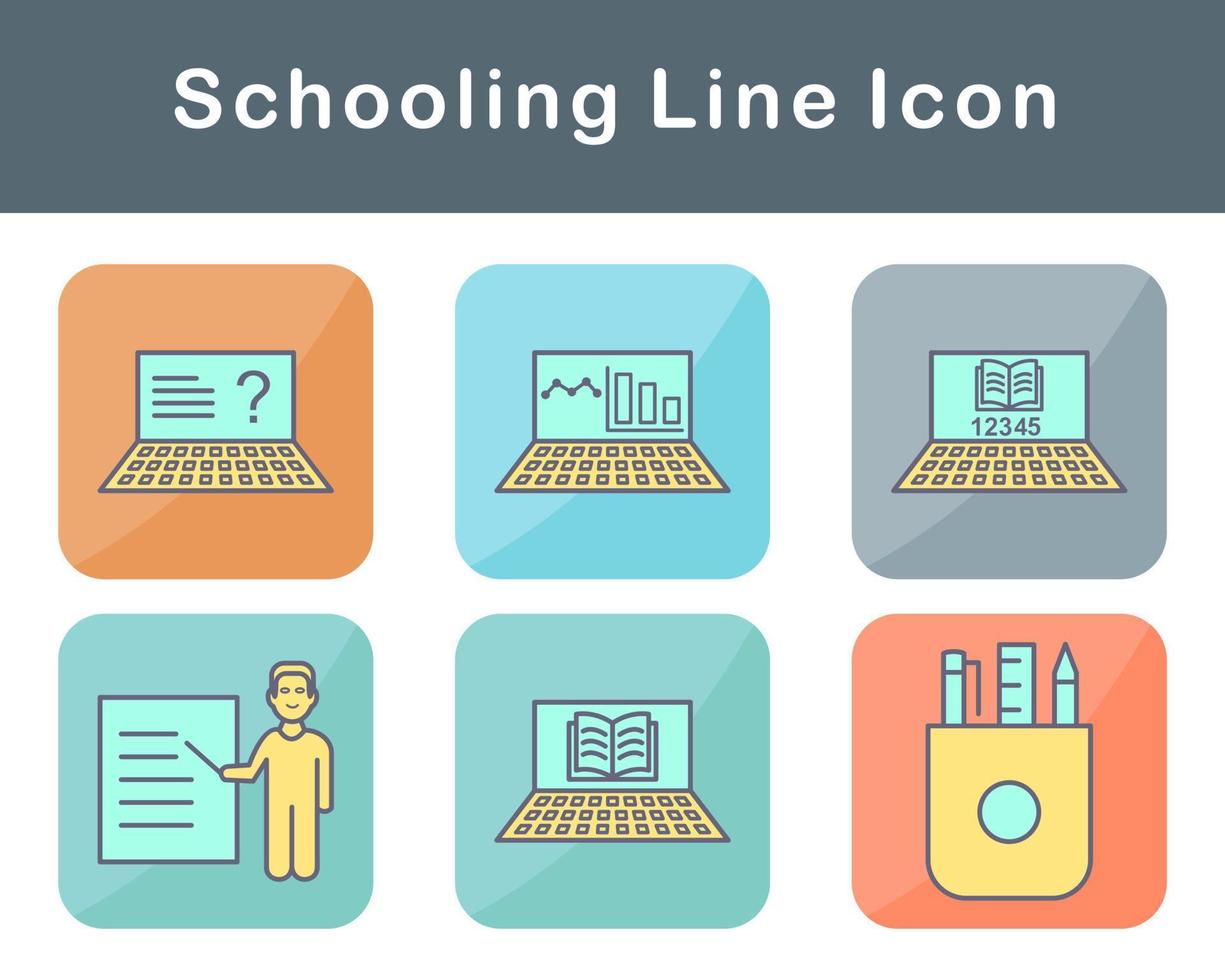 scholing vector icoon reeks