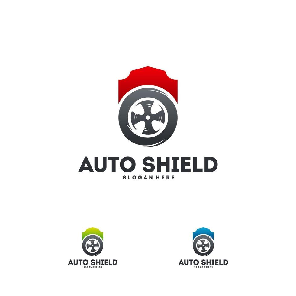 automotive schild logo ontwerpen concept vector, auto beschermen logo sjabloon vector