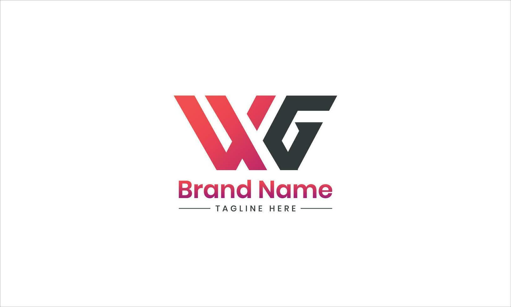 wg brief logo ontwerp vector met helling kleuren. wg brief logo ontwerp. eerste brieven gw logo icoon. abstract brief wg logotype logo ontwerp sjabloon. gw logo pro vector