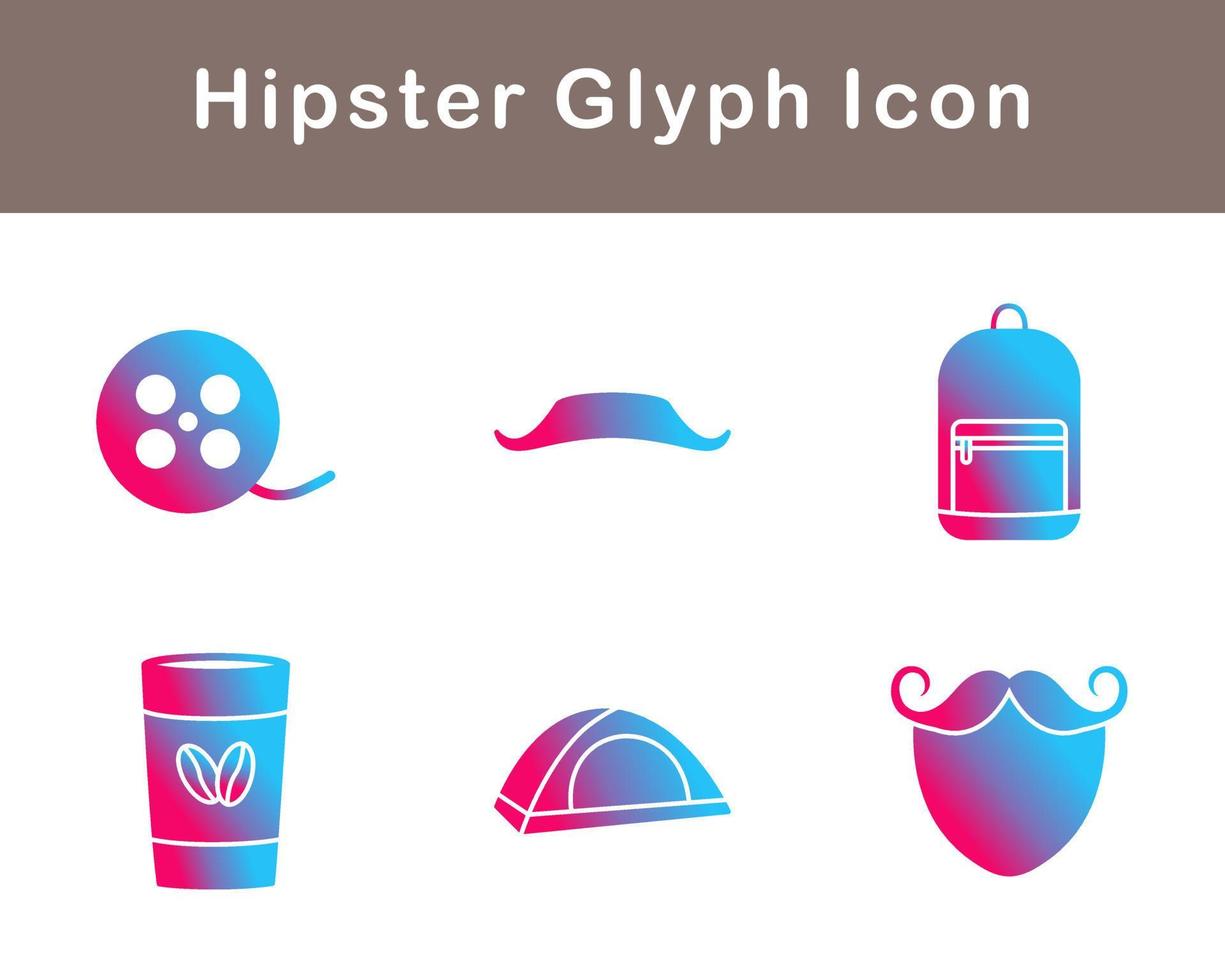 hipster vector icoon reeks