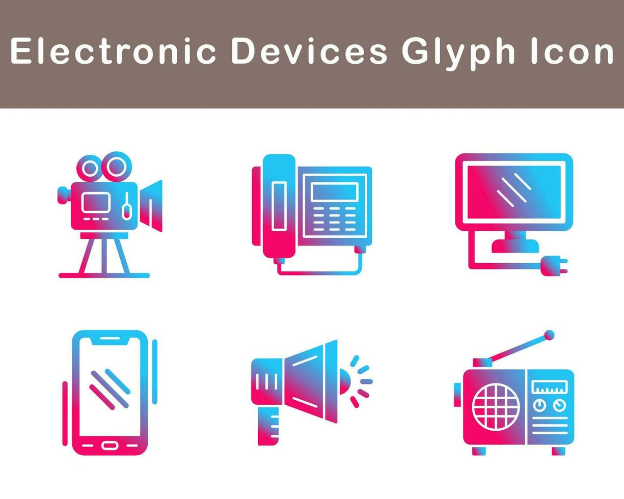 elektronisch apparaten vector icoon reeks