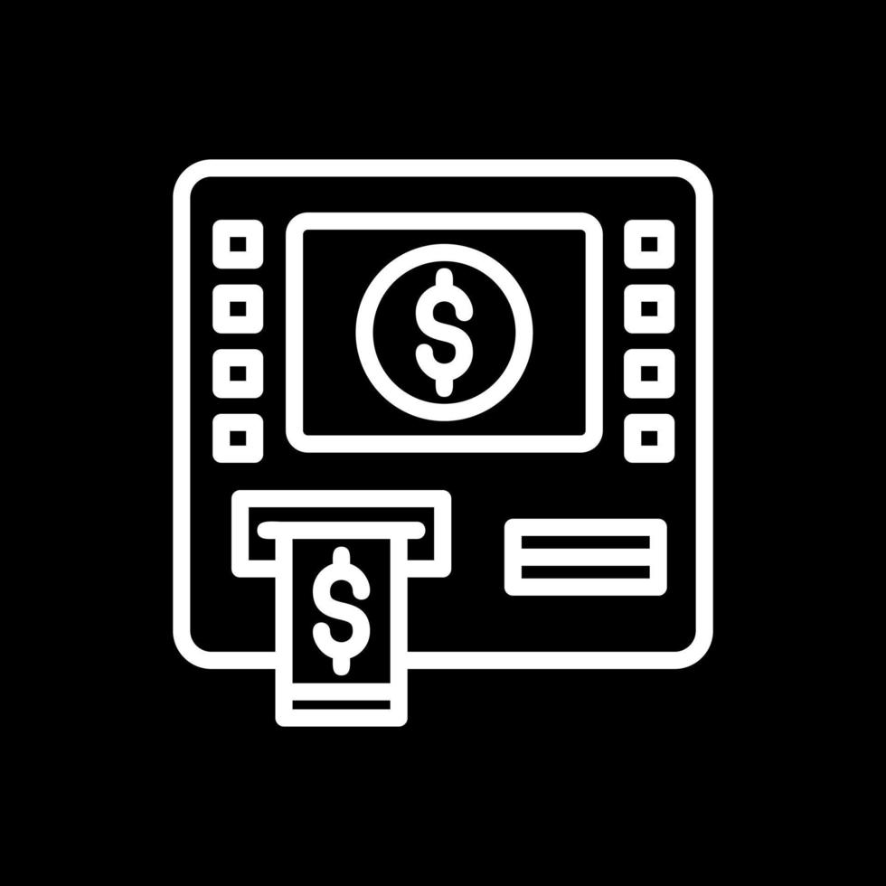 Geldautomaat vergoedingen vector icoon ontwerp