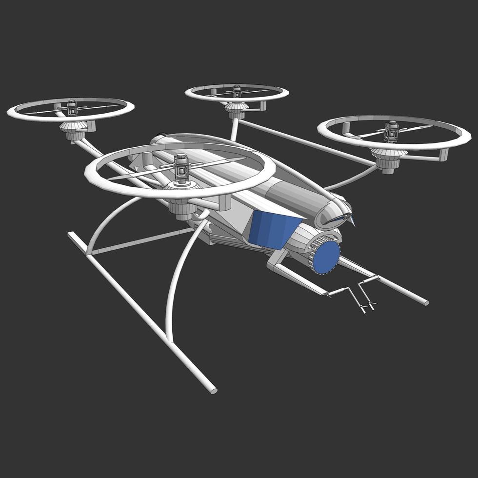 illustratie van een drone vector