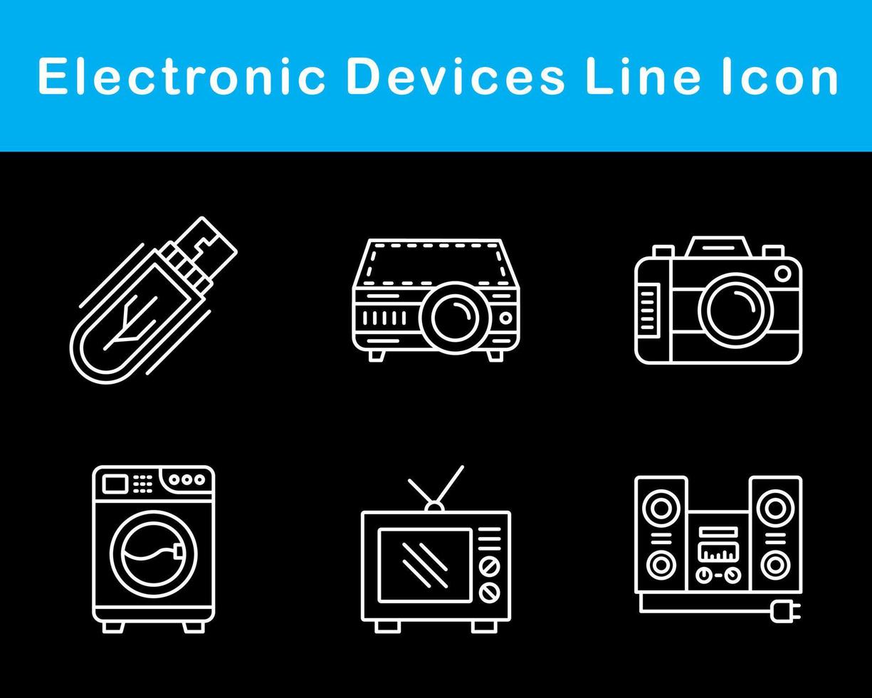 elektronisch apparaten vector icoon reeks