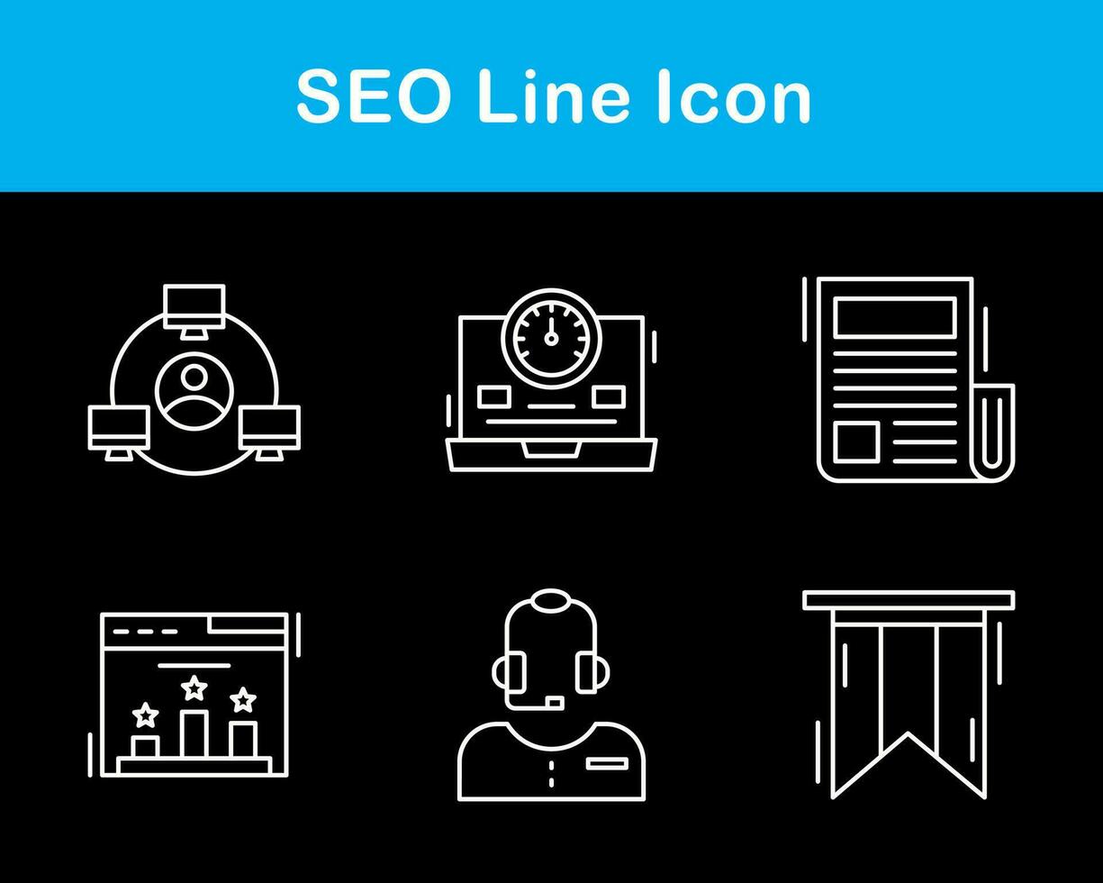 seo vector icoon reeks