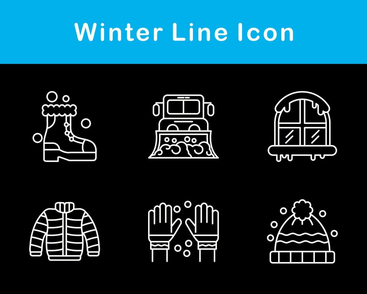 winter vector icoon reeks