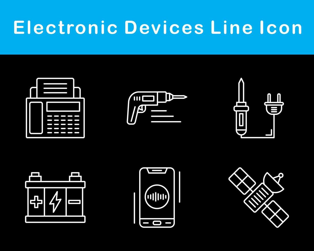 elektronisch apparaten vector icoon reeks